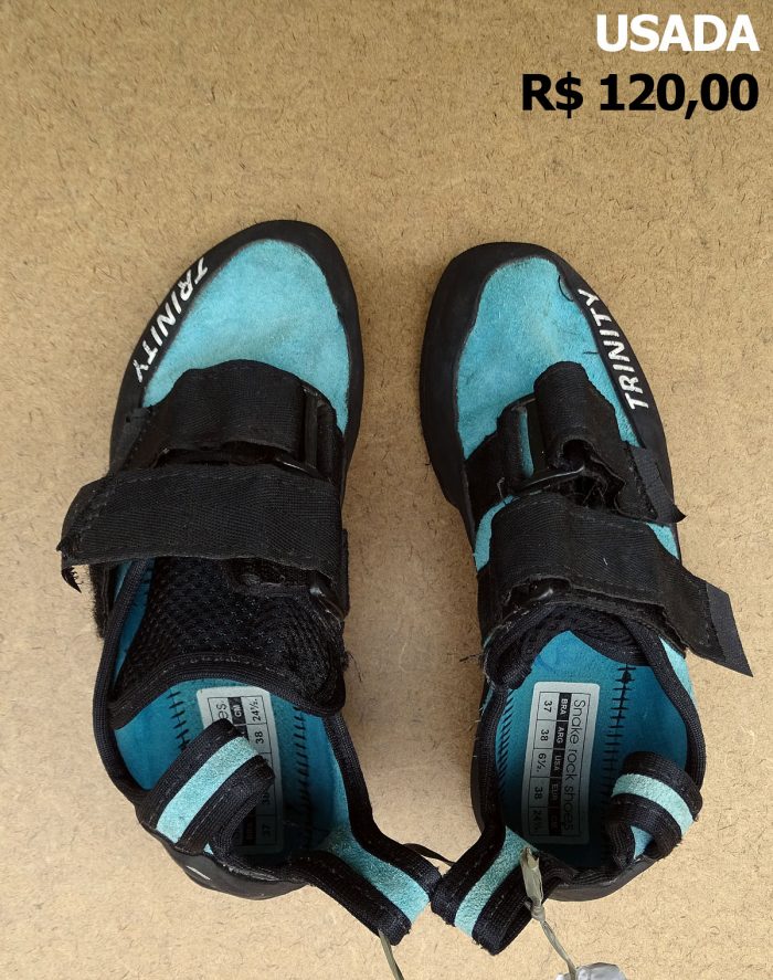 Sapatilha de escalada Trinity n°37 usada - solado Vibram XSgrip - R$ 120,00