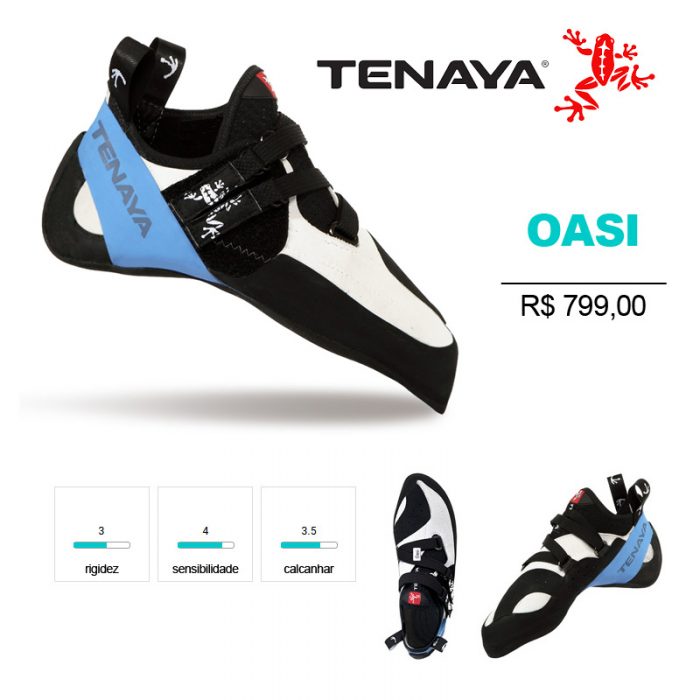 OASI - Sapatilha esportiva, com excelente precisão e sensibilidade.