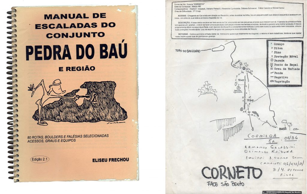 Edição 2.1 com 80 vias e o detalhe da nova via "Corniloa", traçada pelo Armando Galassini em cima do croqui da "Corneto"